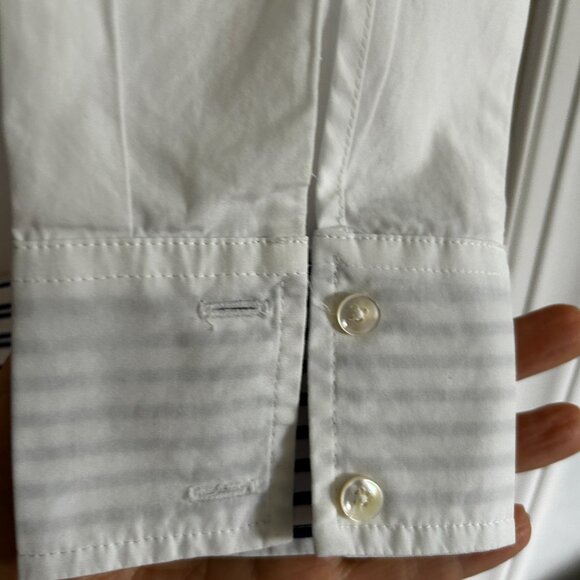 J. Crew Thomas Mason Tunic Top Womens Mixed Stripe Sz Small Preppy Coastal Chic - Picture 4 of 9